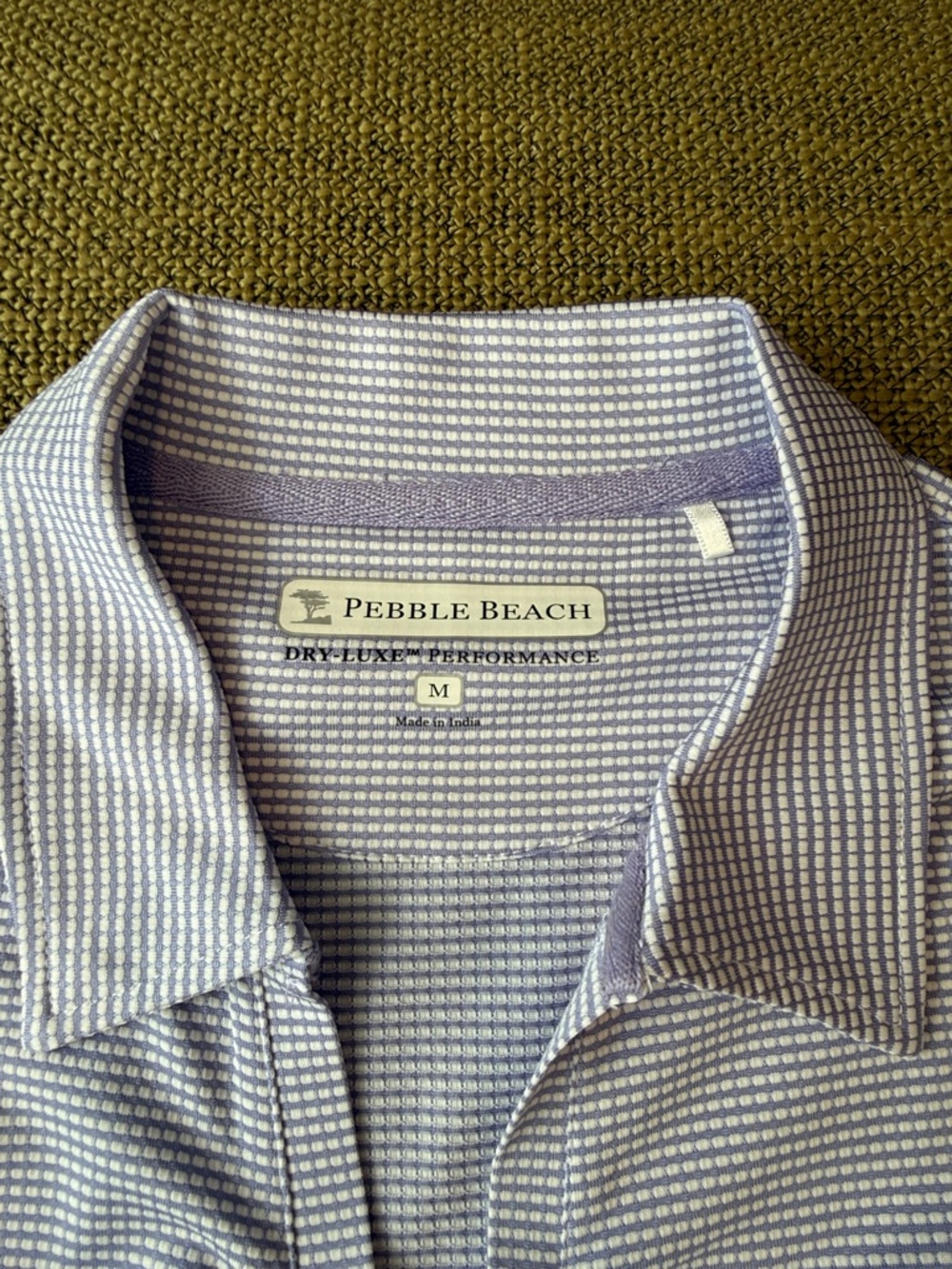 *Pebble Beach Golf Set Lavender Green Blue Sleeveless Polo Floral Skort Medium - Picture 9 of 10
